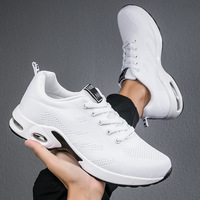 Chaussures de course pour femmes grandes tailles (tailles 40-45) en maille respirante avec semelle intermédiaire et extérieure en PU, amortissantes et légères
