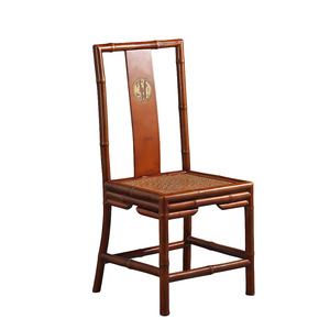 Chinese Style Red Bamboo High <b>Back</b> <b>Chair</b> Ming Style Zen Tea Room Furniture Living Room <b>Chair</b> - Product Image 5