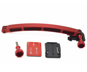 Aksiyon Kamera Aksesuarları Özel Renkli Kask Kavisli Selfie Çubuğu Seti Alüminyum Alaşımlı Kamera Selfie Kolu Çubuk Braketi DJI için - Product Image 1