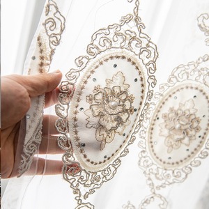 European style embroidered <strong>window</strong> sheer European style embroidered <strong>curtains</strong> Customized home bedroom living room <strong>bay</strong> sheer . - Product Image 4
