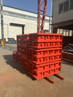 Laihe Coffrage en acier robuste pour blocs de béton préfabriqués emboîtables - Modèle 1000x500x500 Personnalisable