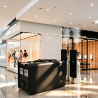 Diffuseur de parfum intelligent OEM en métal 2x500ml-5L pour hôtels et centres commerciaux, contrôle par application, grande machine à parfum pour le climatisation des espaces commerciaux