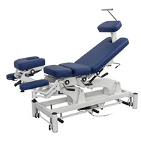 Table de traction lombaire électrique lit de chiropratique pivotant 3D