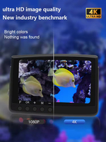 Caméra de pêche sous-marine YSLONG 4K IP68 avec moniteur OLED 5 pouces, batterie 10000mAh, câble 20M, vision nocturne IR, enregistrement DVR