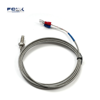 Thermocouple de type K, capteur de haute température pour four industriel, personnalisable OEM, plage 0-400°C, diamètre de la sonde 6 mm