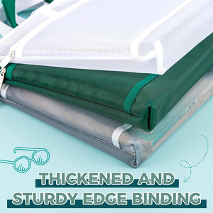 Grande pochette transparente en nylon légère à double poche A4 avec fermeture éclair en maille pour projets de puzzle, point de croix, voyage et bureau - Product Image 5