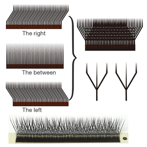 YY Lashes 3D 4D 5D 6D W forme Extensions de cils Volume ventilateurs préfabriqués faux cils - Product Image 2