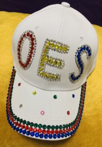 <span class=keywords><strong>Aprise</strong></span>-Bufanda de fútbol deportiva con logotipo de letra griega personalizada OES Order of Eastern Star Sorority gorra de béisbol con diamantes de imitación - Product Image 4