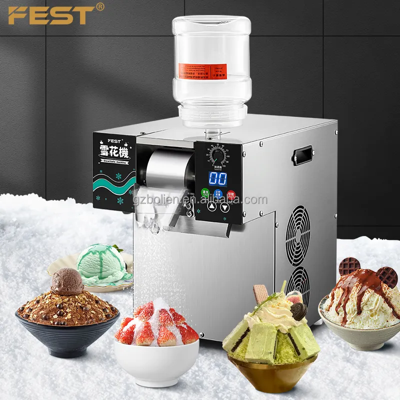 Melhore o seu menu Bubble Tea com a nossa máquina elétrica Ice Shaver Snow Flake Bingsu Machine