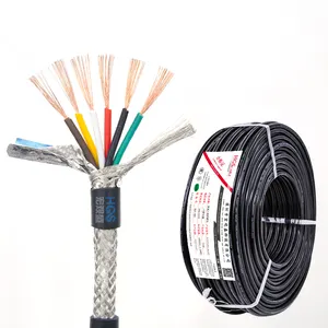 Cabo RVVP cabo flexível blindado 300V fio elétrico 6cor 1.6mm cabo de fios de boa qualidade