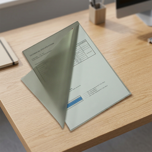 Película de laminación ESD, transparente, protección de documentos con laminación ESD, 2 colores, papelería para habitación - Product Image 3