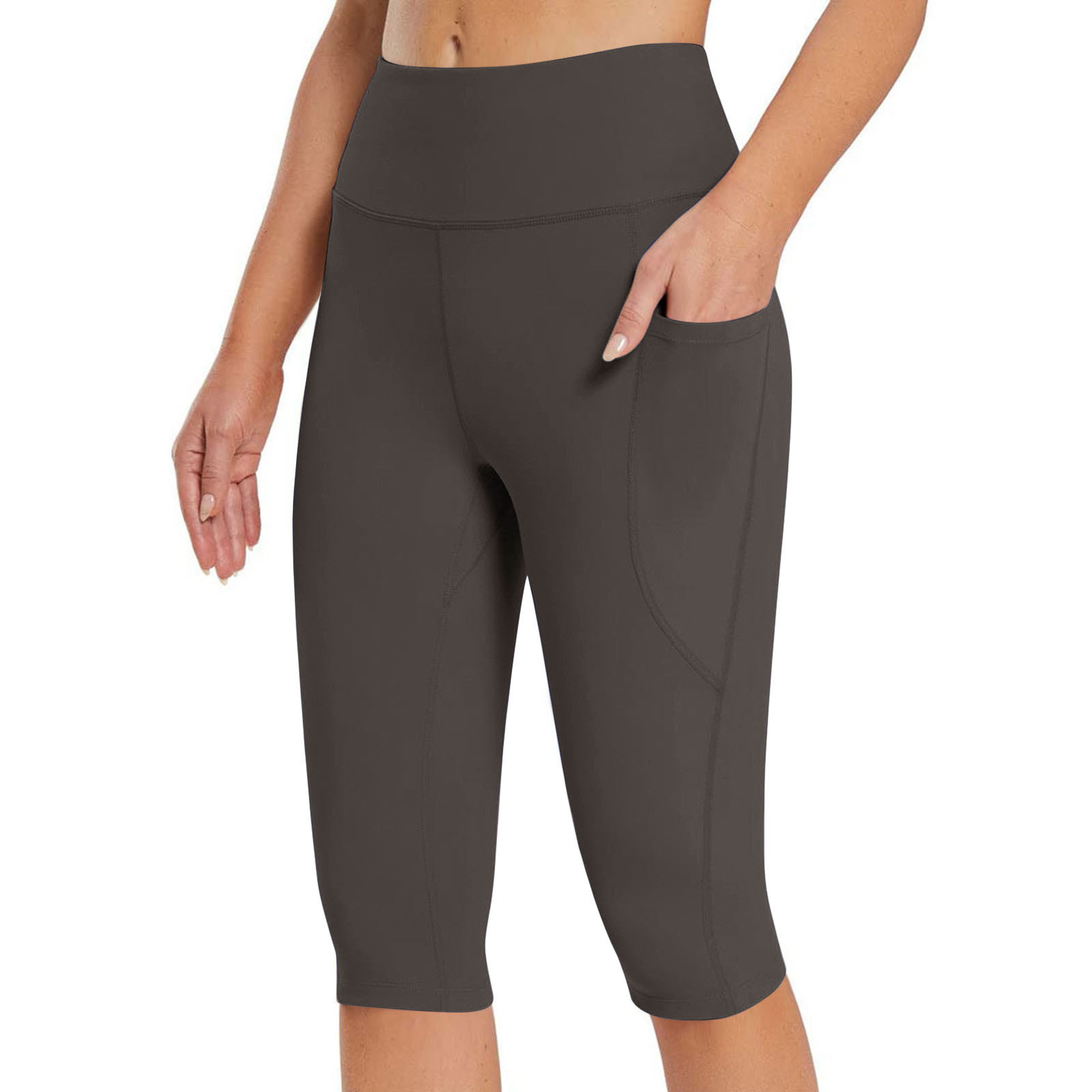 Plus Size Four-Way Stretch Quick Dry Sweat-Wicking Yoga Fitness Pants Full Length Lightweight Breathable Anti-Bacterial Leggings