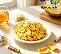 Vacuümgefrituurde Jackfruit Chips Natuurlijk Tropisch Fruit Knapperig Laag in Olie VF Jackfruit voor Retail Snack Mix en Snoepgoed
