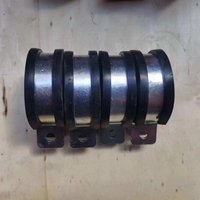 Collier de serrage en U pour tuyau d'eau de réservoir, en acier galvanisé isolé par du caoutchouc, anti-vibration et anti-corrosion, haute résistance, pour pièces de camions lourds