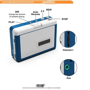 Lecteur de cassettes BT portable avec fonction d'inversion automatique et alimentation USB pour l'étude musicale, l'utilisation à domicile, convertisseur audio sans fil, lecteur de cassettes rétro - Product Image 3