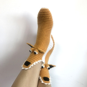 Calcetines <span class=keywords><strong>de</strong></span> punto con diseño <span class=keywords><strong>de</strong></span> ardilla <span class=keywords><strong>de</strong></span> dibujos animados, calcetines <span class=keywords><strong>de</strong></span> media pantorrilla, cálidos y cómodos, para estar en casa, para mujeres y hombres, para invierno, para interiores. - Product Image 3