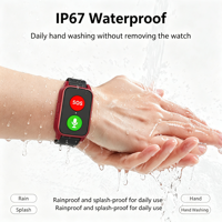 Montre connectée 4G senior avec bouton SOS à une touche, alarme de chute, suivi GPS, réponse automatique aux appels, moniteur de santé, bracelet de sécurité pour personnes âgées