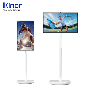 Custom 4K Flat Screen Smart LCD <b>TV</b> 21.5/24/27/32inch White Portable With 100%sRGB and 10-Point Touch Moving Smart <b>Tv</b> Monitor - Product Image 1