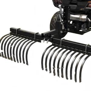 Râteau paysager universel réglable de 60 pouces pour VTT, herse de traînée avec 22 dents en acier à ressort pour tracteur et pelouse - Product Image 3