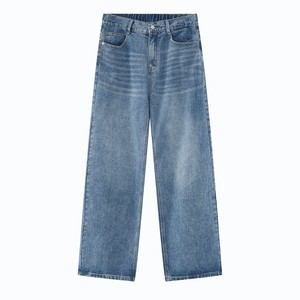 Jeans Rectos de Mezclilla de Algodón Orgánico de Alta Calidad 2026, Ecológicos, Vintage, Talla Grande, Lavado Medio, para Hombre - Product Image 5