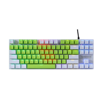 Keyboard Gaming Mekanik RGB Mini Berkabel 87 Tombol OEM Harga Murah untuk PC Desktop