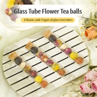 Thé en boule de fleurs de jasmin blanc mélangées, biologique, artisanal, pur, naturel, de haute qualité, en vrac