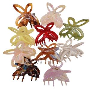 Élégant accessoire pour cheveux en forme de griffe, miel doux et immortel, en acétate de haute qualité, pour la décoration quotidienne et les fêtes - Product Image 1