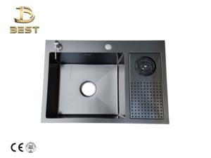 Rinceur de tasses Smartness imbattable Cuvette unique Évier de cuisine en acier inoxydable Forme de cuvette carrée Dessous de cuisine pour la cuisine - Product Image 6