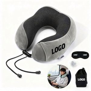 Gift Logo Printed Memory Foam Fof Travel Neck Shaport Pillow - Product Image 1