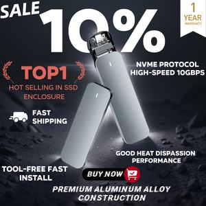 Aluminium M.<span class=keywords><strong>2</strong></span> NVME SSD adaptor, USB <span class=keywords><strong>3</strong></span>.1/<span class=keywords><strong>3.2</strong></span> Gen <span class=keywords><strong>2</strong></span> untuk NVME PCI-E m-key Solid State Drive kandang eksternal - Product Image 2