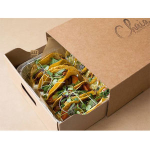 Caja <span class=keywords><strong>de</strong></span> Embalaje Desechable Pequeña y Económica para Comida para Llevar, Caja Personalizada para <span class=keywords><strong>Tacos</strong></span> <span class=keywords><strong>de</strong></span> Maíz Crujientes Mexicanos, Burritos y Quesadillas - Product Image 2