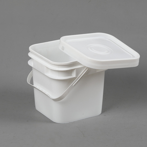 Pojing Cấp Thực Phẩm Có Thể Tái Chế <span class=keywords><strong>5L</strong></span> Màu Xanh Lá Cây Vuông Thùng Nắp Dày Nhựa Kín Xô Cho Thực Phẩm <span class=keywords><strong>5L</strong></span>/10L Kích Thước Trống Thùng - Product Image 6