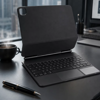Nouveau clavier de tablette rechargeable ultra fin en plastique avec rétroéclairage LED magnétique sans fil pour iPad et ordinateurs portables