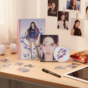 Aespa K-Pop Stickers 1er álbum Armageddon [Superbeing Ver.] Postales lenticulares con póster doblado, publicaciones electrónicas, para la postal, de la venta al por mayor - Product Image 3