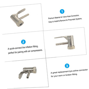 6mm 8mm Euro Style Air Chuck <b>Clip</b> On Tire Valve Hose Connector Metal -001 - Product Image 5