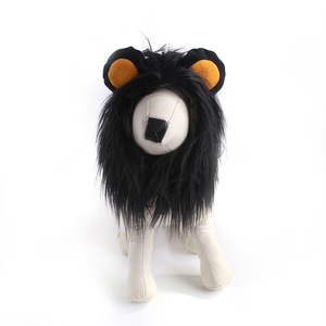 Chapeau de tête de lion pour animaux de compagnie Seedora, écologique, pour Halloween, personnalisé, en tissu imprimé animal, ornement pour cheveux pour chiens et chats, accessoire de Noël - Product Image 3