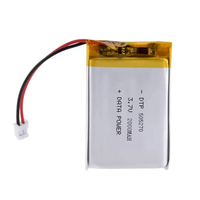 Batterie Li-polymère OEM 1800 mAh 2000 mAh 2200 mAh 3,7 V 505068 505270 505258 avec PCM+NTC et connecteur en option pour matériel intelligent