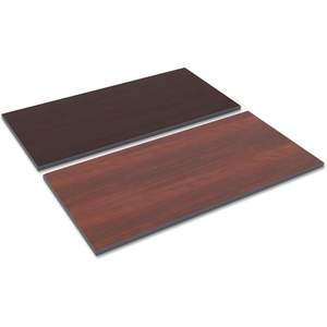 Plateau de table rectangulaire réversible en stratifié Alera 47,63 x 23,63 Cerisier moyen/Acajou pour tables de conférence - Product Image 1