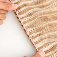 Extensions de cheveux naturels 100% Premium, trame papillon alignée sur les cuticules, cheveux humains Remy vietnamiens, vente en gros