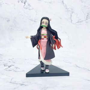 2 stili Demon Slayer Kimetsu no Yaiba <span class=keywords><strong>Kamado</strong></span> <span class=keywords><strong>Tanjiro</strong></span> <span class=keywords><strong>Kamado</strong></span> Nezuko Cartoon Model <span class=keywords><strong>Anime</strong></span> Action Figure 18cm ( Chang Hand)