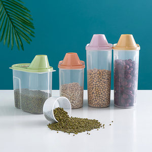 BPA Free Clear Pantry Organization Grain Storage Box Kitchen Rice Dispenser Grain <strong>Flour</strong> Plastic Food Storage <strong>Container</strong> - Product Image 2