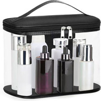 Pochette en PVC transparente personnalisée, sac en plastique pour cosmétiques, articles de toilette, trousse de voyage, emballage cadeau pour ongles