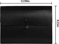 Caja de Almacenamiento de Archivos de Oficina, Organizador de Documentos, Carpeta Portafolio, Divisor de Índice, Archivador Expandible A4 de 24 Bolsillos, Bolsas para Documentos