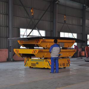 รถเข็นไฟฟ้าแบบไม่มีร่องรอยสำหรับการขนส่งอุตสาหกรรมท่อที่แม่นยำ<span class=keywords><strong>80</strong></span>ตัน - Product Image 3