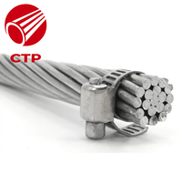 Câble aérien industriel Almelec en alliage d'aluminium à conducteur unique nu, 75,5 mm², personnalisé, en aluminium pur AAAC, 1kV-50kV, norme française