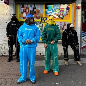 Bộ áo hoodie unisex rộng rãi 500GSM phong cách đường phố, thời trang Mỹ, áo khoác thể thao thêu, áo hoodie có mũ, áo kiểu Y2K, Hip-Hop - Product Image 1