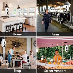 E27 Bóng Đèn Wifi Máy Ảnh 4MP Ống Kính Kép Màu Tầm Nhìn Ban Đêm Theo Dõi Con Người Không Dây Hai-Cách Âm Thanh Máy Ảnh Giám Sát Trong Nhà Cam - Product Image 6