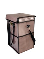 Boîtes de rangement en bandoulière pour modèle de tête factice Perruque à poignée pratique avec fermeture éclair