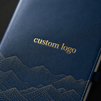 Ensemble cadeau de bloc-notes d'entreprise en cuir avec logo personnalisé, 100 feuilles, papeterie professionnelle personnalisée pour réunions de bureau, souvenir