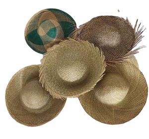 ND048 Chapeau d'été unisexe pour adulte, fait main, en jonc de mer et paille de roseau, à large bord, style voyage et plein air - Product Image 1